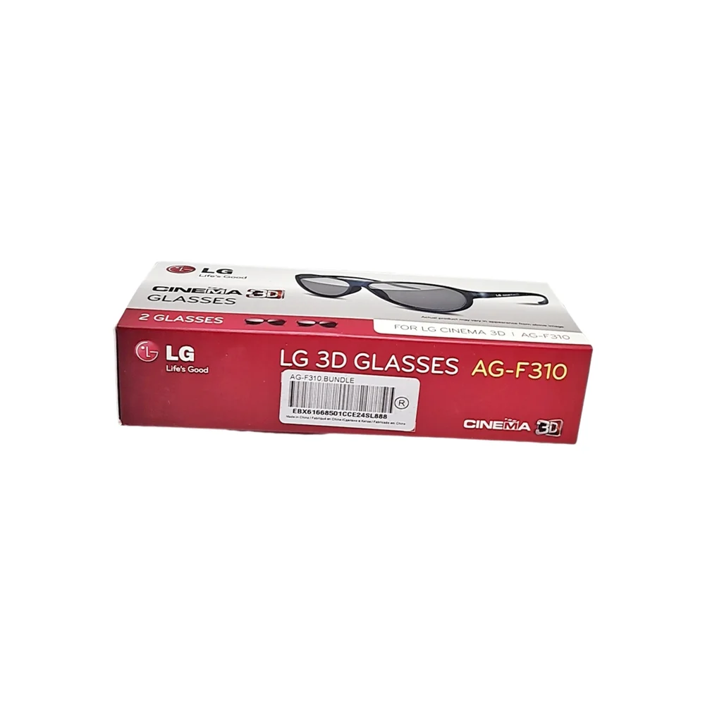 LG Cinema 3D Glasses AG-F310 Black | 2 Pairs | NWT